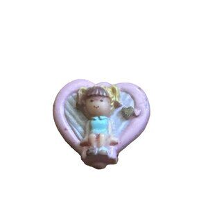 Vintage 1990 Bluebird Polly Pocket Clip on Earring